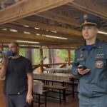 Занятие для детей, отдыхающих в палаточном лагере 1